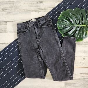 Madewell 10" High Rise Skinny Jeans Black Grey Size 26